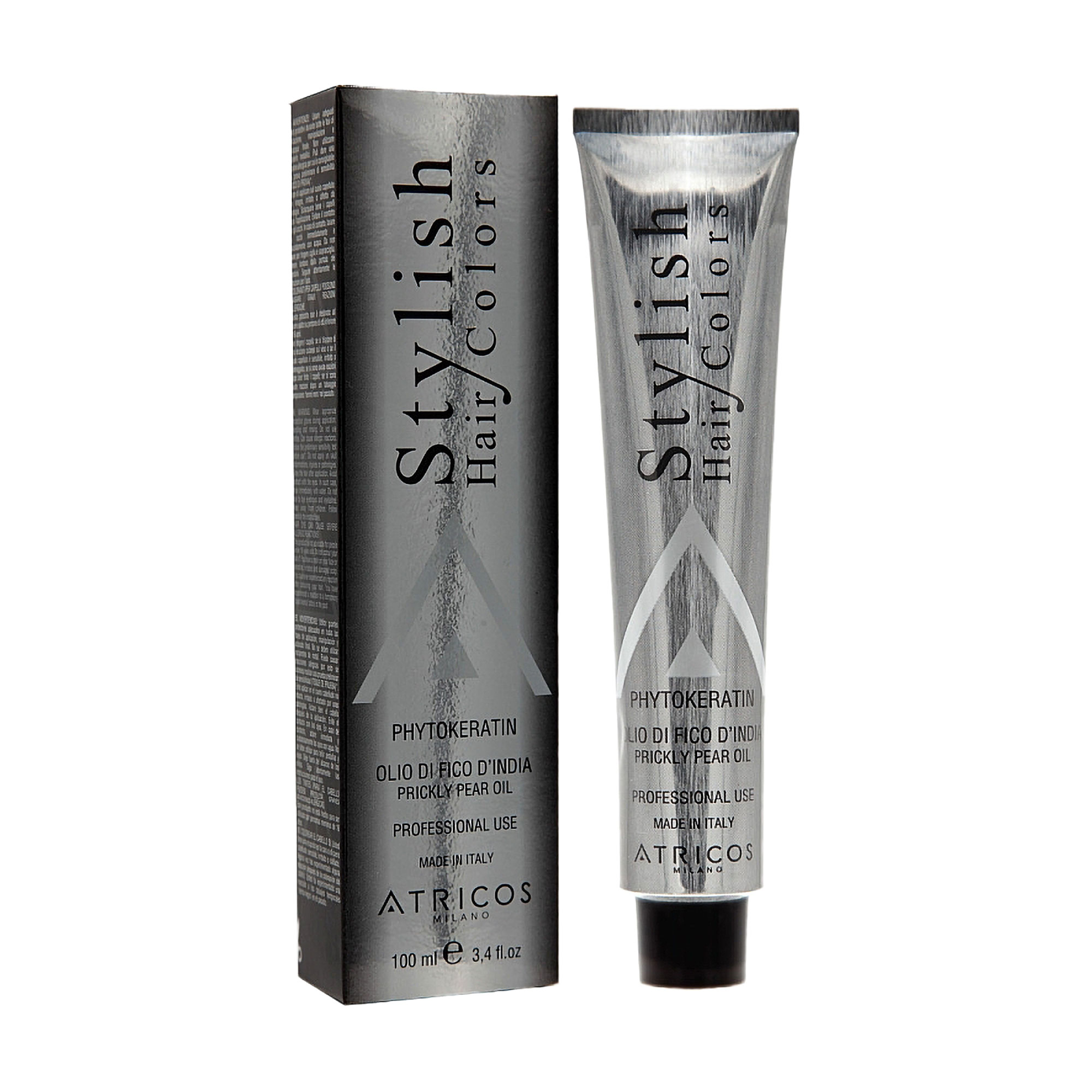 Перманентна крем-фарба для волосся Atricos Milano Stylish Hair Color 7.45 Blonde Copper Mahogany, 100 мл